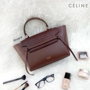 Tas Wanita - Celine Belt Croco, Hitam