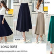 Mid Length Flare Skirt