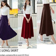 Mid Length Flare Skirt