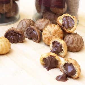 MINI ZUZ WITH NUTELLA (kue sus mini kering isi nutella)