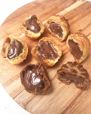 MINI ZUZ WITH NUTELLA (kue sus mini kering isi nutella)