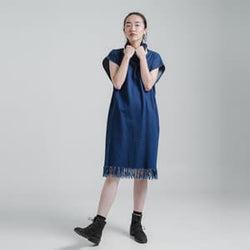 VERV RAW HEM SLEEVELESS DRESS