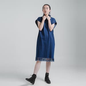 VERV RAW HEM SLEEVELESS DRESS