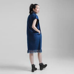 VERV RAW HEM SLEEVELESS DRESS