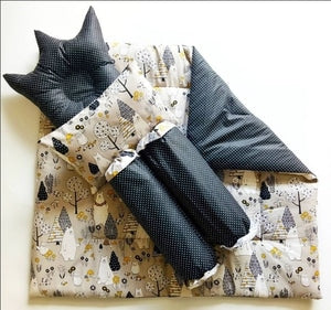 Bedding Set - Black Polar Bear