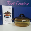 Panci Luminarc Vitro - Blooming Casserole Amber (1 Liter)
