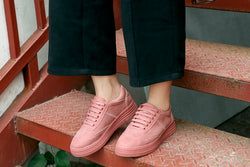 Sneakers Wanita - Kulit Asli
