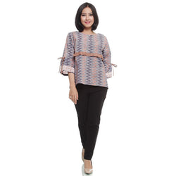 COEVAL ALANA BLOUSE BATIK ATASAN - WANITA ABU COKLAT