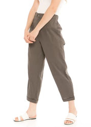 Kama Linen Pants in Dark Grey