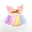 Dress Bayi - Unicorn Glittery Romper Dress