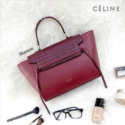 Tas Wanita - Celine Belt Croco, Hitam
