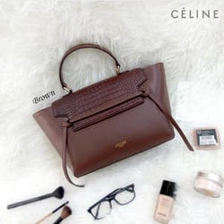 Tas Wanita - Celine Belt Croco, Hitam