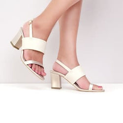 Amazara Bianca Gold Nude Heels