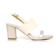 Amazara Bianca Gold Nude Heels