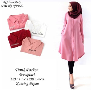 Tunik Pocket - Apricot
