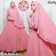 Gamis Camelia Syari Bordir Bunga 2in1