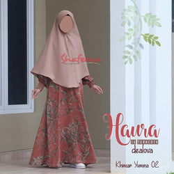 Gamis Shafeeya - Haura Bamboo Teracota