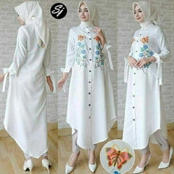 CAQ - Butterfly Long Tunik Bordir