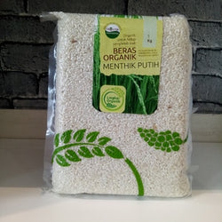 Lingkar Organik Beras Menthik Putih 1 kg Vacuum