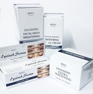 PAKET ERTOS LENGKAP (CC Cream, Night Cream, Facial Wash, Eyelash)