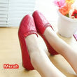 Adelia Flatshoes Motif Kulit Ular