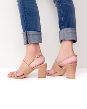 Amazara Bianca Hazelnut Heels