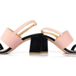 Amazara Bianca Black Pink Heels