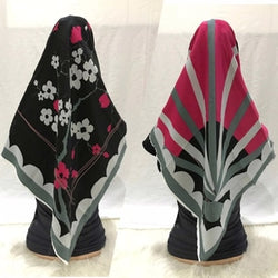 Scarf Square Maxmara Panel Bunga Kipas