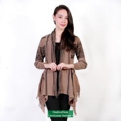 Gaia Clothe Line Cardigan HNC Knit - Mocca