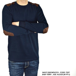 SWEATER POLOS ELBOW PATCH