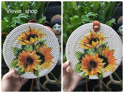 TAS ROTAN CANTIK FLOWER