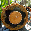TAS WANITA MOTIF MAWAR RODA KAYU